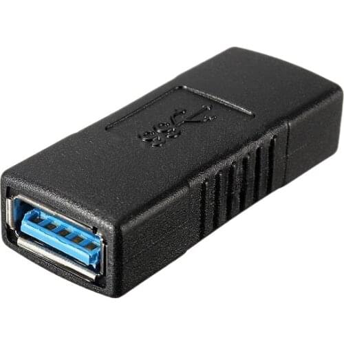 USB 3.0 Adapter A-Type Female to Female Coupling Connector Black
