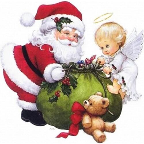 5D Diy Full Square Round Stone Drill Diamond Painting Embroidery Mosaic Santa Claus Rhinestone Cross Stitch Christmas Gift