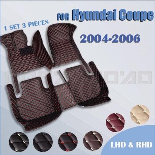 Car floor mats for Hyundai Coupe 2004 2005 2006 Custom auto foot Pads automobile carpet cover