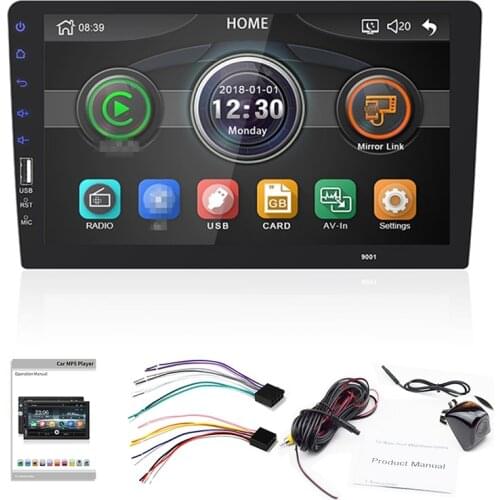 9 inch 1 Din Car MP5 Multimedia Player Radio Stereo Automotive FM W/ 170 Korean HD Screw Reversing Camera
