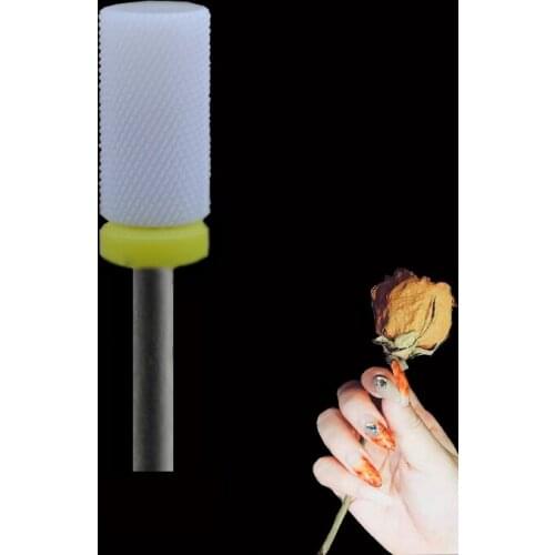 White Ceramic Nail Drill Bit - Small Barrel Bit XF