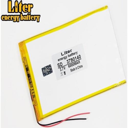 Large capacity 3.7V tablet battery 3790140 3.7V 6000mah each brand tablet universal rechargeable lithium batteries