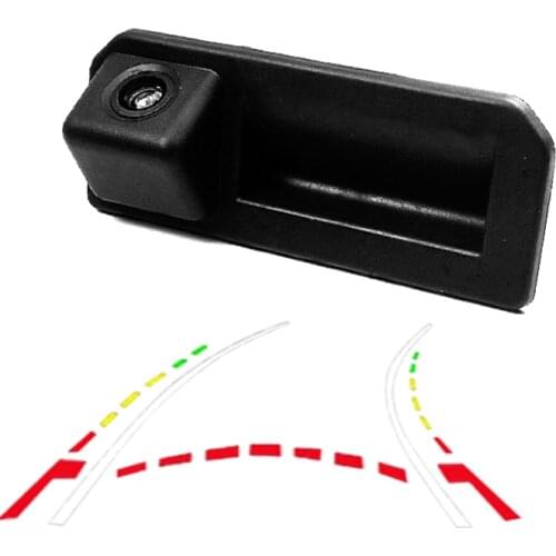 CCD 600Line Dynamic Trajectory Camera For Audi Q2 Q2L Q5L A5 Skoda Karoq KODIAQ Cayenne 2017 2018 trunk handle switch camera