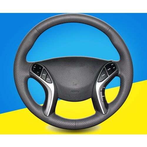 Auto Steering Wheel Cover for Hyundai Elantra 3 2011-2016 Elantra 3 Sport Avante 2011 i30 Car Braid On The Steering Wheel Covers