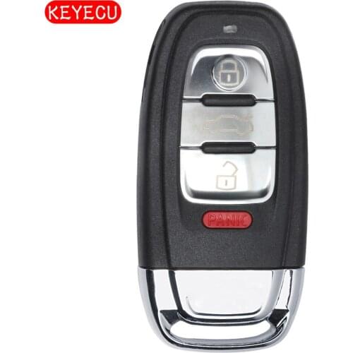 KEYECU Replacement Smart Remote Key Shell Case Fob for 2014-2015 A3 A4 A5 A6 A8 Quattro Q5 Q7 A6 A8 (Shell Only)