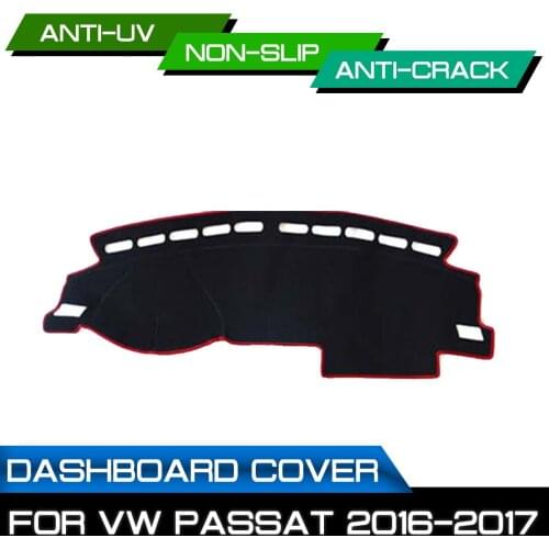 Car Dashboard Mat for Volkswagen Passat 2016 2017 Anti-dirty Non-slip Dash Cover Mat UV Protection Shade