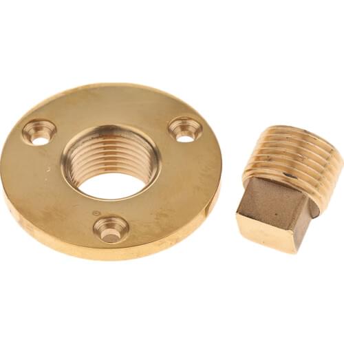 Brass Boat Garboard Transom Scuttle Drain Plug Replacement Yacht Accessories