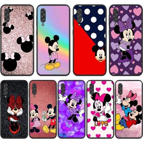 Cute Mickey Mouse For Samsung Galaxy A90 A80 A70S A60 A50S A40S A30S A20E A10S A2 Core 5G Black Soft Phone Case