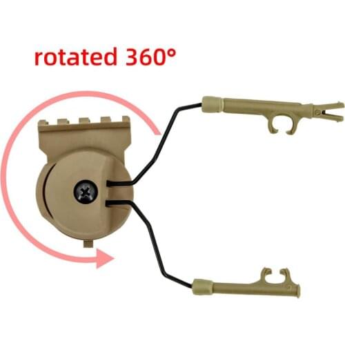 Mounting kit for tactical flashlight tactical headset peltor comtac i ii iii bracket Fast Ops Core helmet ARC track adapter DE