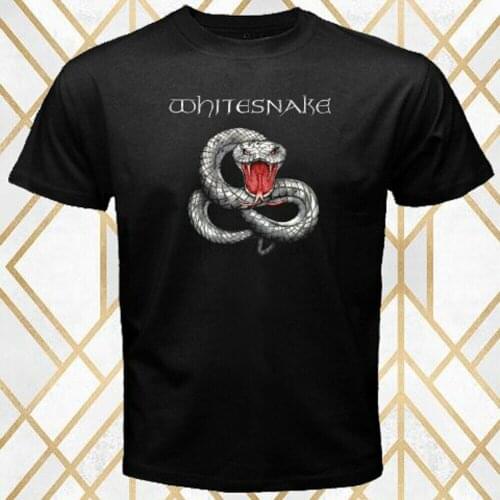 Whitesnake Rock Band Legend Logo Mens Black T-Shirt Size S - 3XL