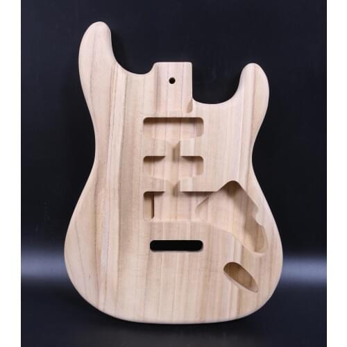 Fit Diy Electric Guitar Body SSH Paulownia wood Electric Guitar Project Unfinished Hand-made