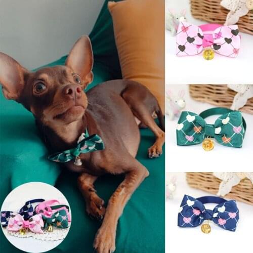 Handmade Pet Collar Dog Cat Bow Tie Pet Supplies Tie Polyester Necktie Pet Grooming Decoration Collar Pet Supplies Accessories