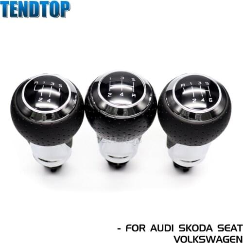 12mm For Audi A4 B6 B7 B8 A6 S4 8K A5 8T Q5 8R S Line Ibiza 6J Seat Leon Mk1 Passat Golf 5/6 Speed Gear Shift Knob Manual Stick