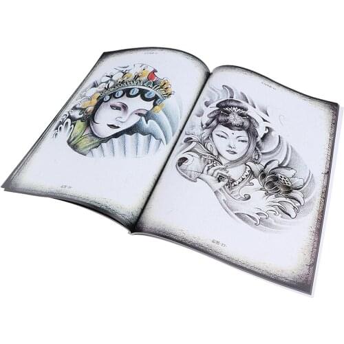 Chinese Style Tattoos Book Body Art Traditional Design 70 Pages A4