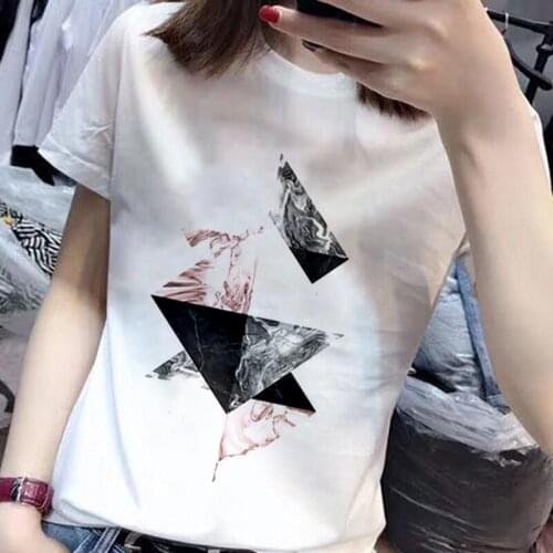 Womens T-shirt Art graphics Printed T shirt Harajuku O-neck top summer casual Tshirt clothing short sleeves Tops Tee Female