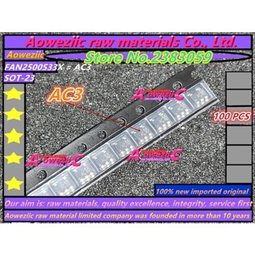 100% new imported original FAN2500S33X AC3 FP6291LR-G1 AL XXX LD7531AMGL 31 # OB2273AMP 73 #### TPL5111DDCR ZAKX SOT-23