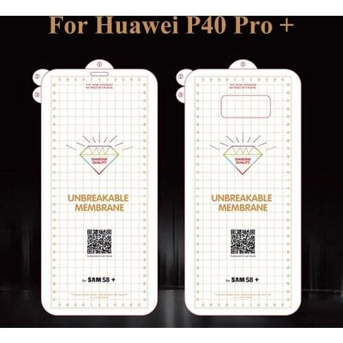 500pcs Unbreakable Membrance Hydrogel Film Screen Protector For Huawei P50 P40 Lite E Mate 40 30 Y5P Y6P Y7P Y8P Y8S Y7A Y9A