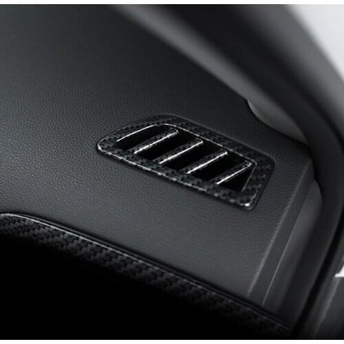 For Renault Koleos 2017 2018 ABS Matte/Carbon Fibre car front Air conditioning Outlet Vent Cover Trim Car-styling accessories