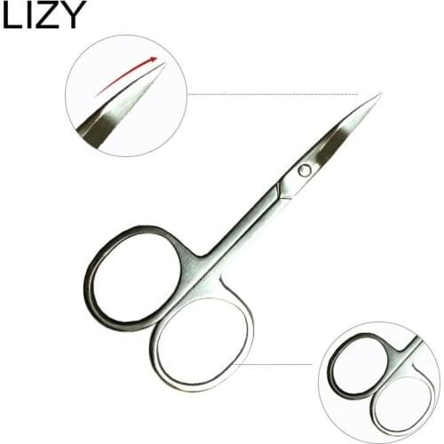 LIZY Stainless Steel Nail Tools Eyebrow Eyelash Nose Hair Scissors Manicure Facial Trimming Tweezer Makeup Beauty Tools