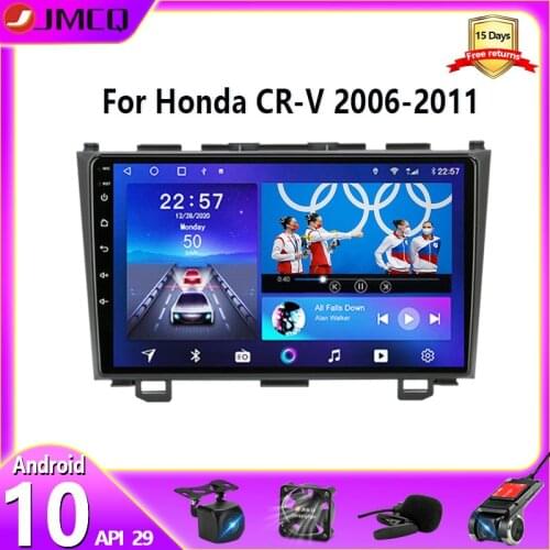 JMCQ 2 Din Android 10 Car Radio for Honda CRV CR-V 2006 2007 2008 2009 2010 2011 Multimedia Video Player Navigation GPS Stereo