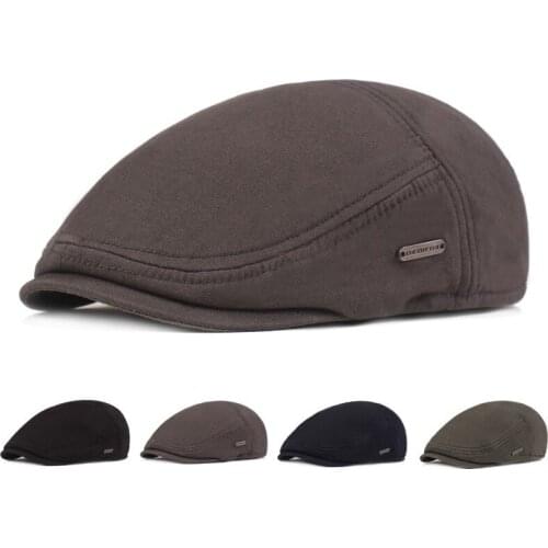 Adjustable Beret Caps Outdoor Sun Breathable Bone Brim Hats Womens Mens Herringbone Solid Flat Berets Cap Hat