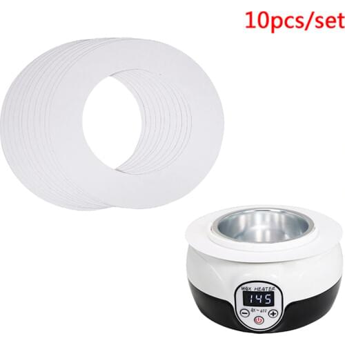 10pcs/set 14OZ Standard Melt Wax Cleaning Ring Waxing Machine Cleaning Protection Paper Ring Body Shaving Hair Removal Tools