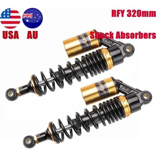 Motorcycle RFY 320mm 12.5" Gold Air Shock Absorbers Damper For Honda TRX250R 400ER 450R Quad ATV