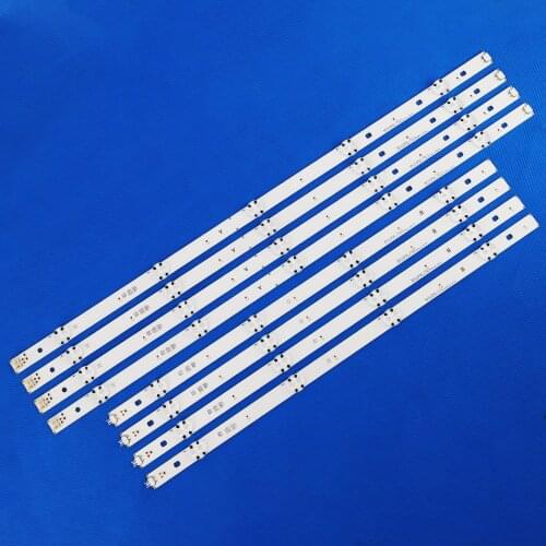 New 8pcs/set LED strip for LG 49 TV 49UF6400 49UF6407 49LF510V 49UF640V 49UH6100 NC490DUE-SADP2 LGE-WICOP-49INCH-UHD-FHD-REV05