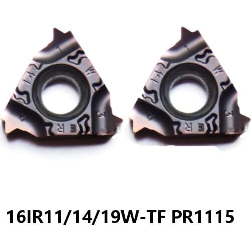 Original 10pcs 16IR 11W 14W 19W 16IR11W 16IR14W 16IR19W TF PR1115 Internal Carbide Inserts Turning Tools Lathe Cutter