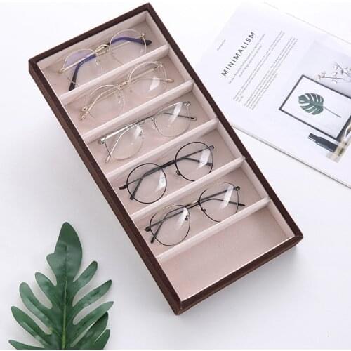 Factory direct sales 6 Sunglasses display box sunglasses jewelry display storage box glasses display Report