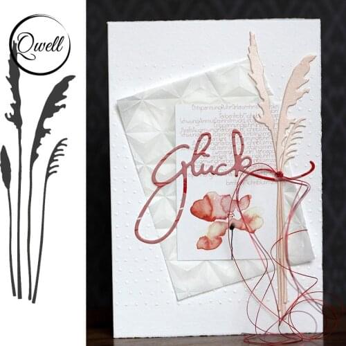 QWELL Wild Grasses Metal Cutting Dies for Scrapbooking and Card Making Paper Embossing Craft New 2019 die cuts