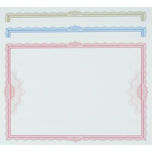 20pcs/lot A4 Honor Certificate Inner Core Color Border Contest Collection Letter Appointment Authorization Graduate Certificate