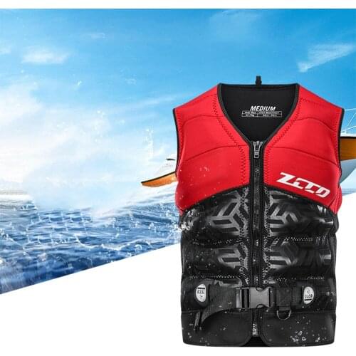 Adults Life Jacket Neoprene Safety Life Vest for Water Ski Wakeboard Swimming Fishing Boating Kayak Safety Cloth Water Sports