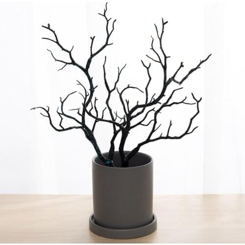 Dry Artificial Fake Branch Plant DIY Party Plastic Simulation Wall Decoration Hotel Shop Restaurant Home Office Decoration