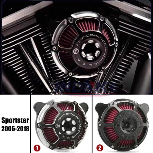 CNC cut pm air cleaner Air Cleaner Filter pm Intake kit for Harley 1200 48 72 XL883 XL1200 Iron 883 Sportster 2006-2018 2016