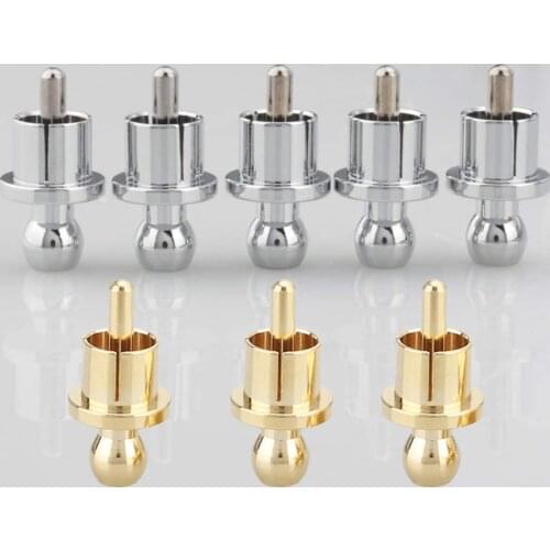 High Quality 8pcs Gold Plated RCA Cap Plug Short-Circuit Socket Phono Connector RCA Shielding jack socket protect cover caps