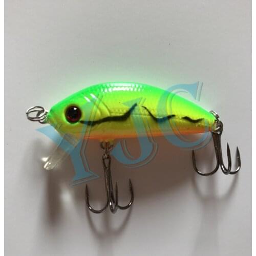 YJC Lure 5cm 3.5g Artificial Hard Crank Bait Top Water Wobbler Mini Fishing Crank Bait Lure