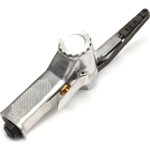 3/8" Air Belt Sander Air Angle Grinding Machine with Sanding Belts for Air Compressor Sanding Pneumatic Tool Set