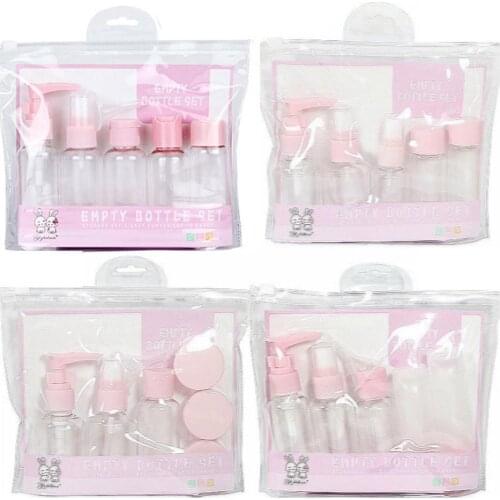 8Pcs/set Travel Cosmetic Bottle Outdoor Transparent Plastic Atomizer Refillable Mini Empty Spray Bottle Perfume Sample Container