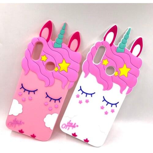 Honor 8X Case For Huawei Honor 8 X Case Cover 3D Cute Unicorn Cat Cartoon Back Cover For Huawei Honor 8X Phone Case Silicone