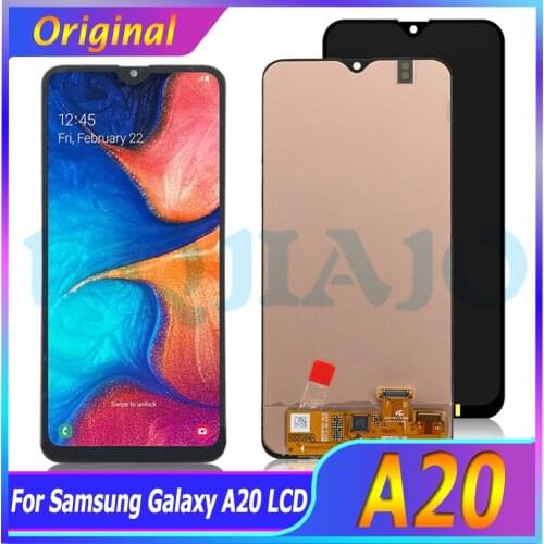 New Super AMOLED For Samsung Galaxy A205/DS A205F A205FD A205A Display Touch Screen Digitizer Assembly For Samsung A20 Original