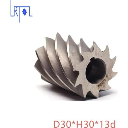HHS Cylindrical milling cutter D30*H30*d12 high speed steel Milling tool
