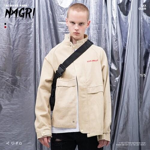 Men Streetwear Jackets Autumn Winter Embroidery Male Coat Hip Hop Cargo Pilot Bomber Jackets Multi-pocket Retro Men Outerwear