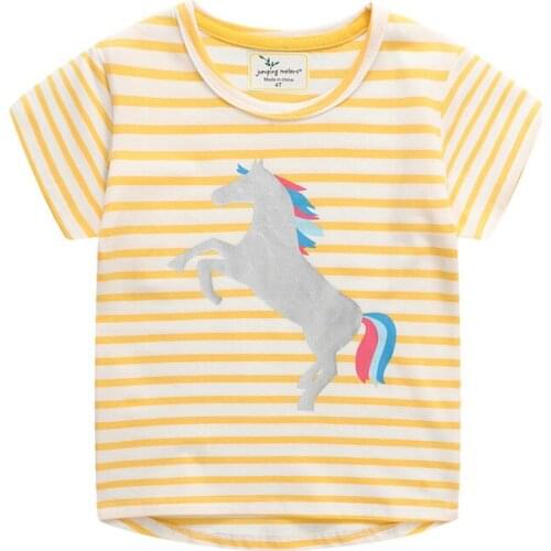 Summer Cartoon Clothes For Baby Boys Cotton Striped T shirt Animals Print Hot Selling Clothing