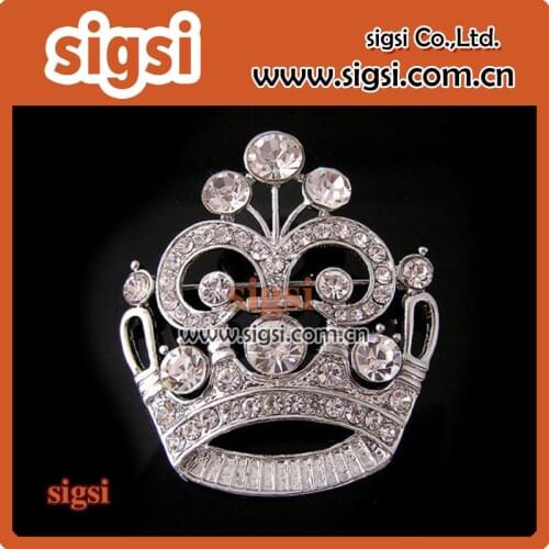Fashion Diamante Wedding Party Pageant Tiara Crown Corsage Brooch Pin for Wedding Valentines Day gift