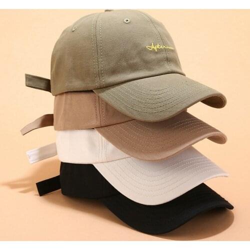 Fashion Letter Embroidery Baseball Caps Men Women Snapback Hip Hop Hat Summer Breathable Sun Gorras Unisex Streetwear Bone A37