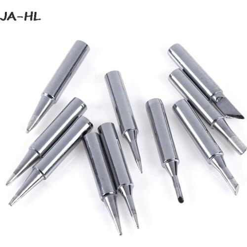 10Pcs/Lot Constant-temperature Common Solder Soldering Iron Tip For 900m 963 Station 10 Different Sizes