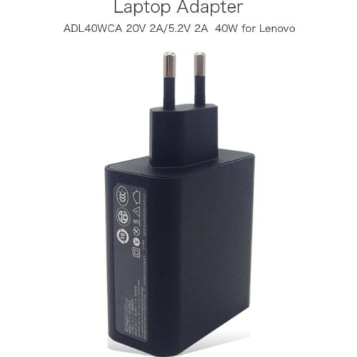 New Genuine ADL40WCG ADL40WCA Power Supply 20V 2A 5.2V 2A USB Adapter for Lenovo Miix 2 11.6 Tablet for Yoga 3 11, 3 Pro Series