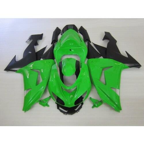 OEM Injection molding fairing kit for Kawasaki Ninja ZX10R 06 07 green black fairings set ZX10R 2006 2007 100% fitment