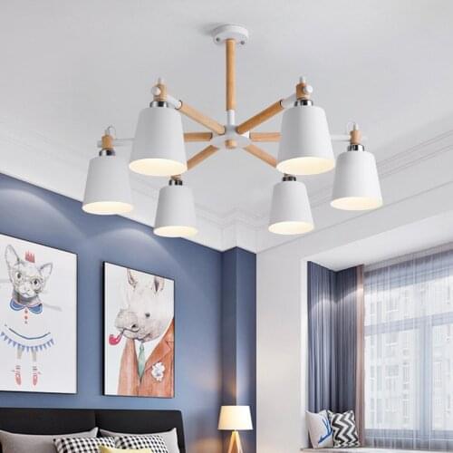 Nordic Macaron Chandelier Modern LED Chandelier for Living Room Loft Indoor Suspendsion Chandelier Lighting Indoor Lighting